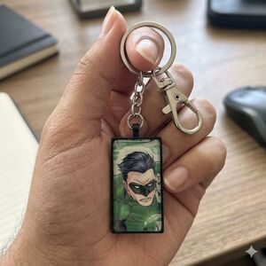 Green Lantern Portrait Keychain